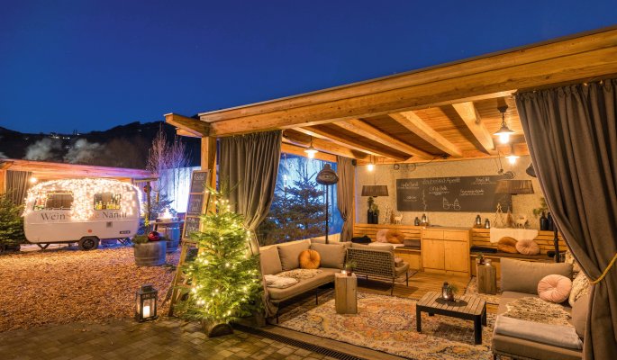 Lounge des Hotels Spitaler Hof im Außenbereich  © Spitaler Hof