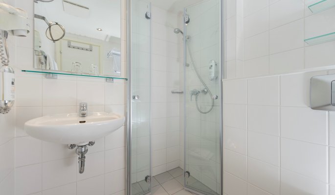 Ahorn Waldhotel Altenberg Badezimmer Studio © Ahorn Waldhotel Altenberg